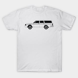 Volvo 245 DL Black Outline T-Shirt